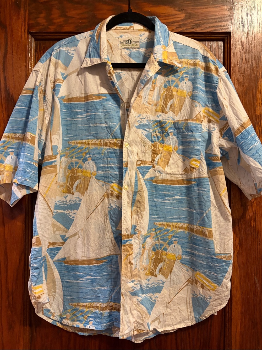 Henry Cotton’s Nautical themed Hawaiian shirt